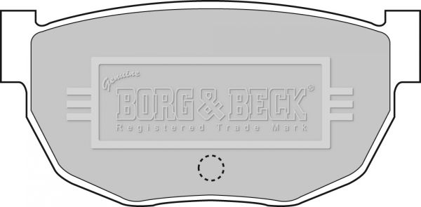 BORG & BECK Комплект тормозных колодок, дисковый тормоз BBP1046
